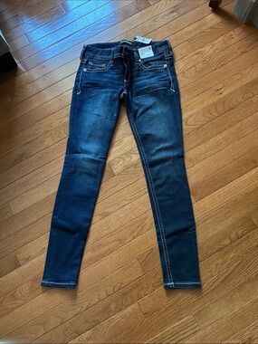 Express Women's Dark Blue Low Rise Legging Jeans